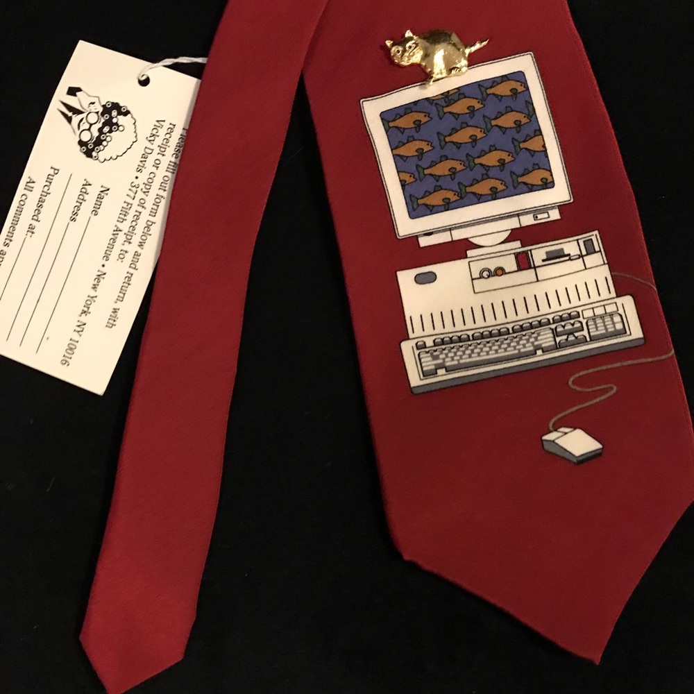 Vicky Davis Go Fish Red Tie